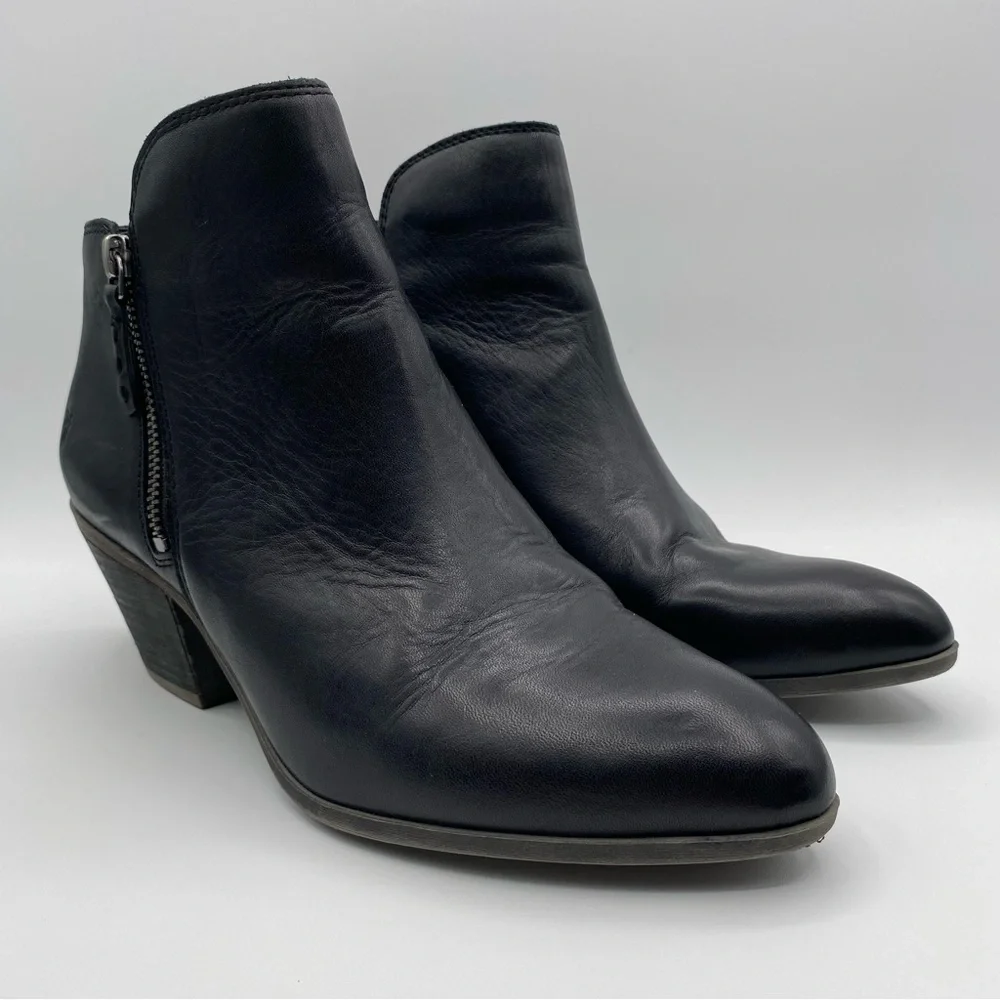 Frye Judith Leather Double Zip Up Ankle Women's Black Booties  -  Size: 10M - Picture 9 of 15
